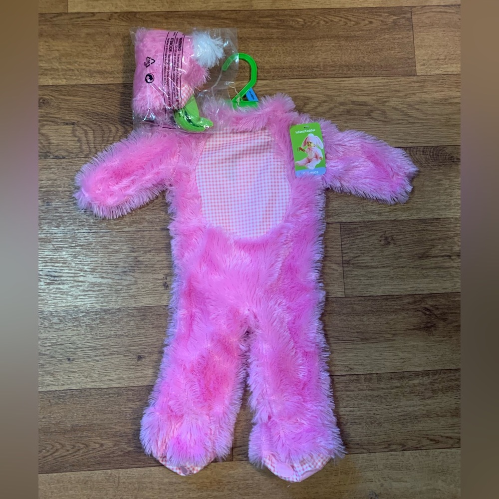 Infant/Toddler pink rabbit 3pc set